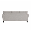 Lexicon Ellery Textured Fabric 2-Piece Upholstered Sofa Set in Sand Brown