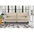 Lexicon Thierry Leather 2-Piece Upholstered Sofa Set in Cream