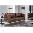 Lexicon Soren Leather 2-Piece Upholstered Sofa Set in Brown