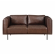 Lexicon Soren Leather 2-Piece Upholstered Sofa Set in Brown