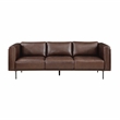 Lexicon Soren Leather 2-Piece Upholstered Sofa Set in Brown