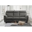 Lexicon Clifton Microfiber 2-Piece Upholstered Manual Reclining Sofa Set in Gray