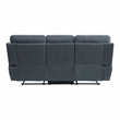 Lexicon Clifton Microfiber 2-Piece Upholstered Manual Reclining Sofa Set in Blue