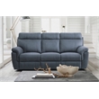 Lexicon Clifton Microfiber 2-Piece Upholstered Manual Reclining Sofa Set in Blue