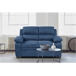 Lexicon Holleman Textured Fabric 2-Piece Upholstered Sofa Set in Blue