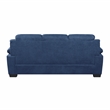 Lexicon Holleman Textured Fabric 2-Piece Upholstered Sofa Set in Blue