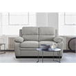 Lexicon Holleman Textured Fabric 2-Piece Upholstered Sofa Set in Light Gray