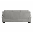 Lexicon Holleman Textured Fabric 2-Piece Upholstered Sofa Set in Light Gray