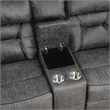 Lexicon Madrona Microfiber 2-Piece Upholstered Manual Reclining Sofa Set in Gray