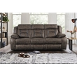 Lexicon Madrona Microfiber 2-Piece Manual Reclining Sofa Set in Dark Brown