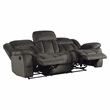 Lexicon Laurelton Microfiber 2-Piece Manual Reclining Sofa Set in Chocolate