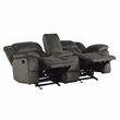 Lexicon Laurelton Microfiber 2-Piece Manual Reclining Sofa Set in Chocolate