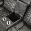 Lexicon Centeroak Microfiber 2-Piece Manual Reclining Sofa Set in Gray