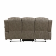Lexicon Centeroak Microfiber 2-Piece Manual Reclining Sofa Set in Sandy Brown