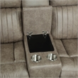 Lexicon Centeroak Microfiber 2-Piece Manual Reclining Sofa Set in Sandy Brown
