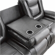 Lexicon Briscoe Faux Leather 2-Piece Manual Reclining Sofa Set in Gray