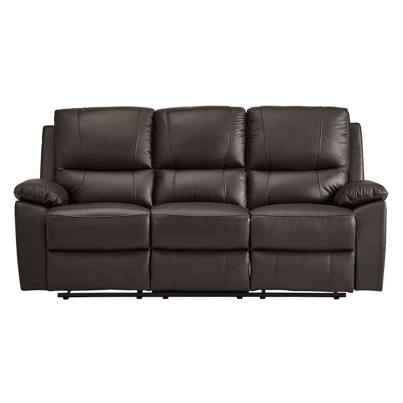 Lexicon Dawson Faux leather 2-Piece Manual Reclining Sofa Set in Brown