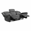 Lexicon Brennen Microfiber 2-Piece Manual Reclining Sofa Set in Charcoal