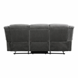 Lexicon Brennen Microfiber 2-Piece Manual Reclining Sofa Set in Charcoal