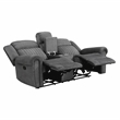 Lexicon Brennen Microfiber 2-Piece Manual Reclining Sofa Set in Charcoal