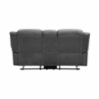Lexicon Brennen Microfiber 2-Piece Manual Reclining Sofa Set in Charcoal