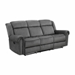 Lexicon Brennen Microfiber 2-Piece Manual Reclining Sofa Set in Charcoal