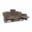 Lexicon Jarita Microfiber 2-Piece Manual Reclining Sofa Set in Chocolate