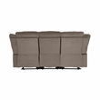 Lexicon Jarita Microfiber 2-Piece Manual Reclining Sofa Set in Chocolate