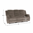 Lexicon Jarita Microfiber 2-Piece Manual Reclining Sofa Set in Chocolate