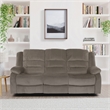 Lexicon Jarita Microfiber 2-Piece Manual Reclining Sofa Set in Chocolate