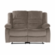 Lexicon Jarita Microfiber 2-Piece Manual Reclining Sofa Set in Chocolate