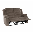 Lexicon Jarita Microfiber 2-Piece Manual Reclining Sofa Set in Chocolate
