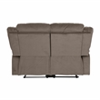 Lexicon Jarita Microfiber 2-Piece Manual Reclining Sofa Set in Chocolate