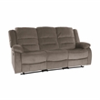Lexicon Jarita Microfiber 2-Piece Manual Reclining Sofa Set in Chocolate