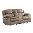 Lexicon Bastrop Microfiber 2-Piece Manual Reclining Sofa Set in Brown