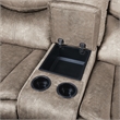Lexicon Bastrop Microfiber 2-Piece Manual Reclining Sofa Set in Brown