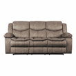 Lexicon Bastrop Microfiber 2-Piece Manual Reclining Sofa Set in Brown
