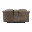Lexicon Hazen Polished Microfiber 2-Piece Manual Reclining Sofa Set in Brown