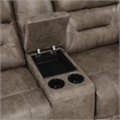 Lexicon Hazen Polished Microfiber 2-Piece Manual Reclining Sofa Set in Brown