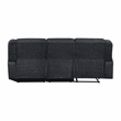 Lexicon Monterey 2-Piece Chenille Reclining Sectional with Right Chaise in Ebony