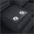 Lexicon Monterey 2-Piece Chenille Reclining Sectional with Right Chaise in Ebony