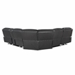 Lexicon Fargo 3-PC Faux Leather Power Reclining Sectional in Dark Gray