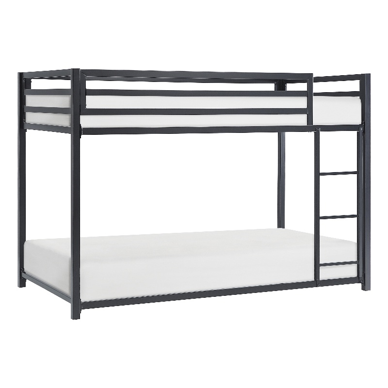 Lexicon Jovie Twin over Twin Metal Bunk Bed in Black