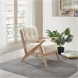 Lexicon Ollen Fabric Upholstered Accent Chair in Sand