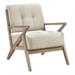 Lexicon Ollen Fabric Upholstered Accent Chair in Sand