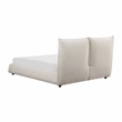 Lexicon Linna Chenille Upholstery Eastern King Platform Bed in Beige