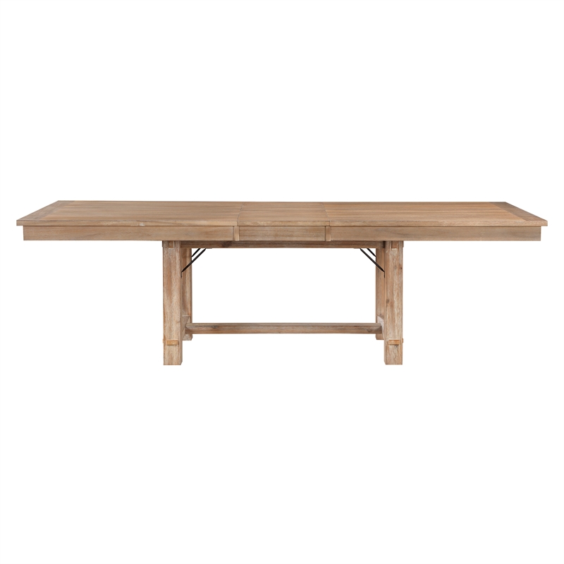 Lexicon Aberdeen 5-Piece Wood and Fabric Dining Set in Light Oak/ Beige