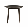 Lexicon Rutland 5-Piece Wood and Faux Leather Dining Set in Black
