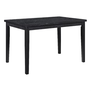 Lexicon Andreas Wood Dining Room Table in Black