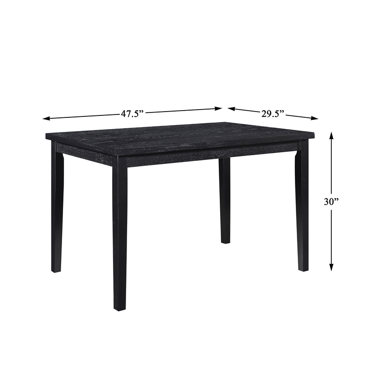 Lexicon Andreas 5-Piece Wood and Velvet Upholstery Dining Set in Gray